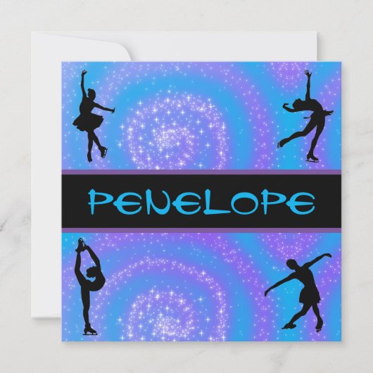 ガールズ姿スケートで滑る パーソナライズされた (正面)