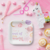 ガールズ宇宙パーティープレート ペーパープレート (パーティー)