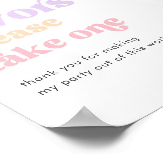 ガールズ宇宙パーティー好意サイン ポスター (角)