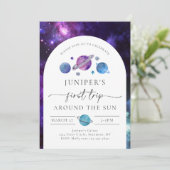 ガールズ宇宙誕生日招待状 |宇宙誕生日 招待状 (スタンド正面)