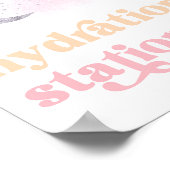 ガールズ宇宙降水ステーションサイン ポスター (角)