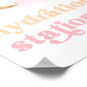 ガールズ宇宙降水ステーションサイン ポスター (角)