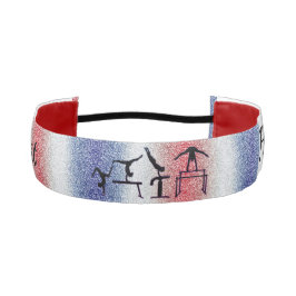 ガールズ愛国体操選手ヘッドバンドと彼女の名前！ アスレチックヘッドバンド