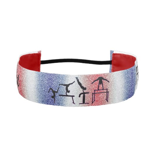 ガールズ愛国体操選手ヘッドバンドと彼女の名前! アスレチックヘッドバンド (正面)