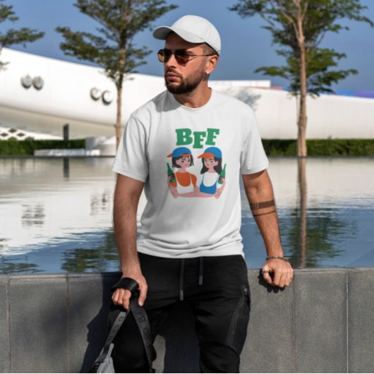 ガールズ最高のフレンズビール Tシャツ