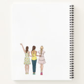 ガールズ最高のフレンズヘ素朴シアンスパイラルノート ノートブック (裏面)