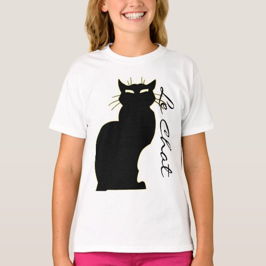 ガールズ猫好きタンクトップ猫好きシャツ Tシャツ (正面)