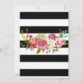 ガールズ秋フローラフォー&素晴らしい4th誕生日 招待状 (裏面)