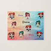 ガールズ空手とカンフー ジグソーパズル (横)