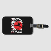 ガールズ空手 – Patriotic Japan 日本のテーマ ラゲッジタグ (正面横)