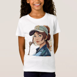 ガールズ素晴らしジャージーゴルフTシャツ Tシャツ