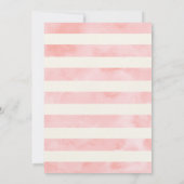 ガールズ素朴フローラディアー誕生日招待状 招待状 (裏面)