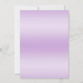 ガールズ薄紫スティレットキンセアニラバースデーパーティー 招待状 (裏面)