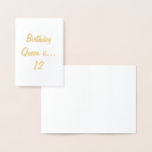 ガールズ誕生日カード 箔カード (ディスプレー)