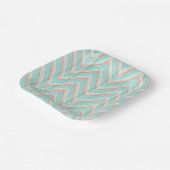 ガールズ誕生日シェブロンコテージシックティーパーティー ペーパープレート (傾斜あり)