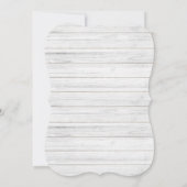 ガールズ誕生日シャビーバラコテージ素朴ウッド 招待状 (裏面)