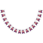 ガールズ誕生日ティーパーティーフローラ バンティングフラッグ (全)