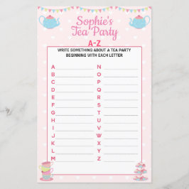 ガールズ誕生日ティーパーティーA-Z