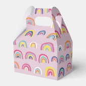 ガールズ誕生日ピンクレインボー フェイバーボックス (裏面サイド)