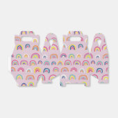 ガールズ誕生日ピンクレインボー フェイバーボックス (折り畳みなし)