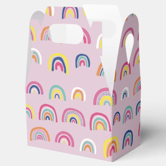ガールズ誕生日ピンクレインボー フェイバーボックス (オープン)