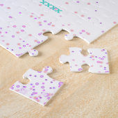 ガールズ誕生日招待状ユニコーンテーマ ジグソーパズル (側面)