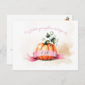 ガールズ誕生日用かぼちゃポストカード ポストカード (正面/裏面)