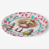 ガールズ誕生日 ペーパープレート (アングル)