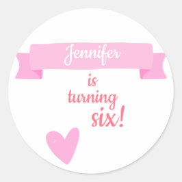 ガールズ誕生祝い ラウンドシール