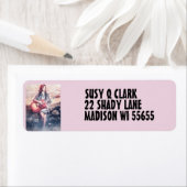 ガールズ遊ギター差出人住所ラベル ラベル (インサイチュ)