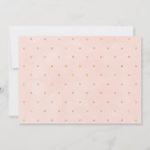 ガールズ金ゴールドサファリアニマルズベビーシャワー招待状 招待状 (裏面)