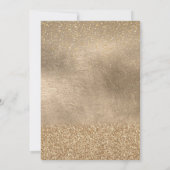 ガールズ金ゴールドフェアリー誕生日パーティー 招待状 (裏面)