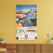 ガールズ鉄道とのハーバーシーン キャンバスプリント (インサイチュ (リビング))