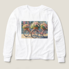 ガールズ長袖ティー。