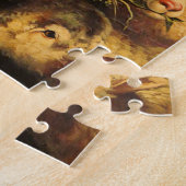 ガールズ食べ物を与えシープオールドマスターズ絵画ズ ジグソーパズル (側面)