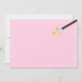 ガールズ魔法ショーバースデーパーティ招待状 招待状 (裏面)