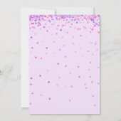 ガールズ1歳の誕生日パーティー 招待状 (裏面)