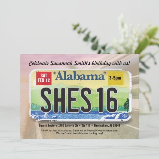 ガールズ16日アラバマライセンス招待状 招待状 (スタンド正面)