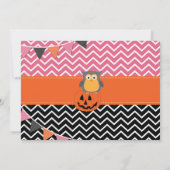 ガールズ1stバースデーハロウィーン誕生日招待状 招待状 (裏面)