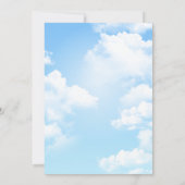 ガールズ1th誕生日レインボーバルーン招待状 招待状 (裏面)