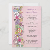 ガールズ3rdバースデーパーティーカスタム招待状招待状 招待状 (裏面)