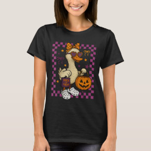 ガールズ・ガチョウ・ハロウィン・スプーキー・ガチョウ・シリー・ガチョウ・プー Tシャツ