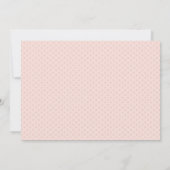 ガールズ《キリスト教》洗礼式や命名式招待状 – ピンクリース 招待状 (裏面)