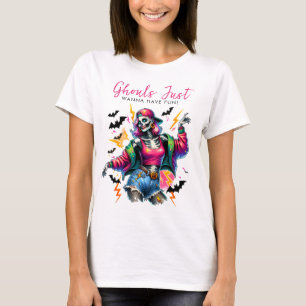 ガールズ・グールズ・ナイト・アウト 大人ハロウィンパーティー Tシャツ