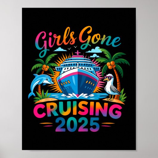 ガールズ・ゴーン・クルージング 2025 女子クルーズ船バケーション ポスター (正面)