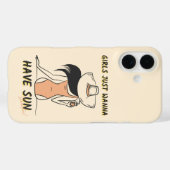ガールズ・ジャスト・ワナ・ヘブ・サン - おしゃれな夏のバケーション Case-Mate iPhoneケース (裏面 (横))