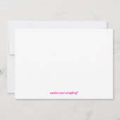 ガールズ・スリンバーティー 招待状 (裏面)