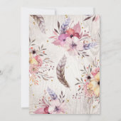 ガールズ・スリーポーバー・インビテーション、グランピング・招待状 招待状 (裏面)