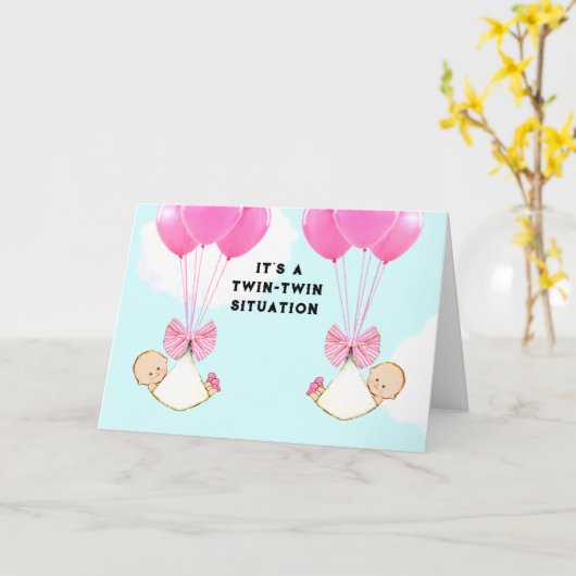 ガールズ・ツインズ カード (黄色い花)