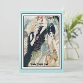 ガールズ・ナイト・アウトのカオス ヴィンテージ・アートデコ・カスタム 招待状 (スタンド正面)